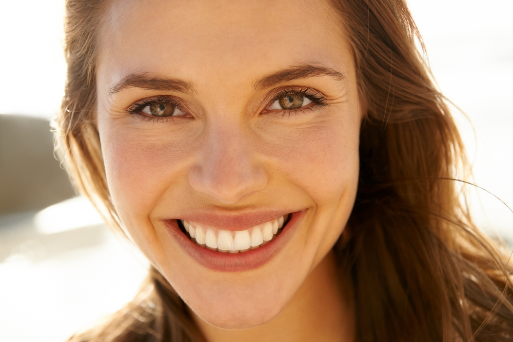 Smiling patient close-up